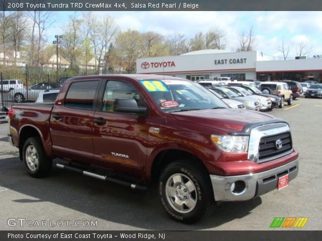2008 Toyota Tundra TRD CrewMax 4x4 in Salsa Red Pearl