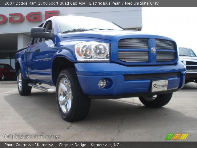 2007 Dodge Ram 1500 Sport Quad Cab 4x4 in Electric Blue Pearl