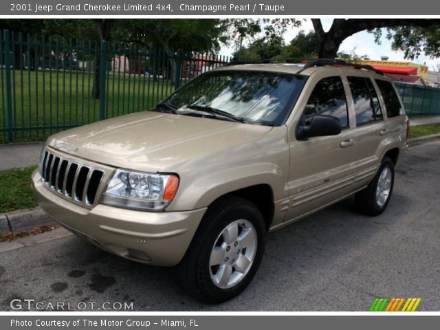 2001 Jeep Grand Cherokee Limited 4x4 in Champagne Pearl