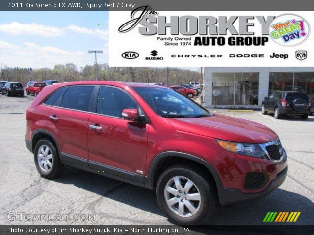 2011 Kia Sorento LX AWD in Spicy Red