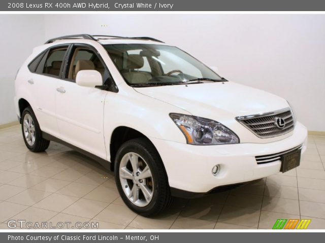 2008 Lexus RX 400h AWD Hybrid in Crystal White