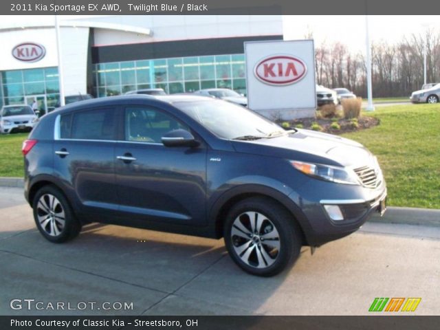 2011 Kia Sportage EX AWD in Twilight Blue