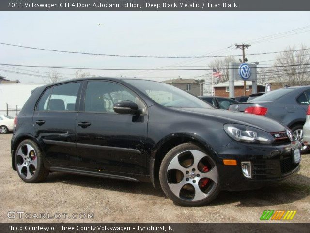 2011 Volkswagen GTI 4 Door Autobahn Edition in Deep Black Metallic