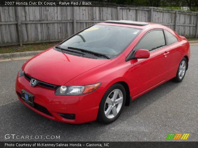 2007 Honda Civic EX Coupe in Rallye Red
