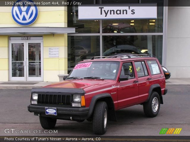 1992 Jeep Cherokee Sport 4x4 in Red
