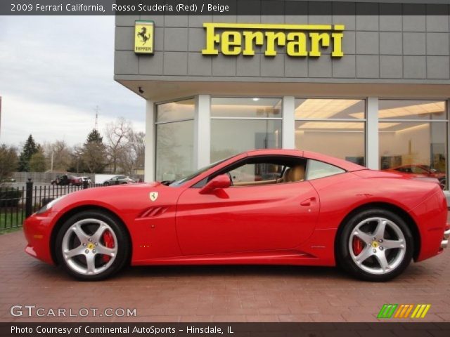 2009 Ferrari California  in Rosso Scuderia (Red)