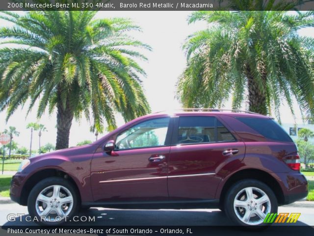 2008 Mercedes-Benz ML 350 4Matic in Barolo Red Metallic