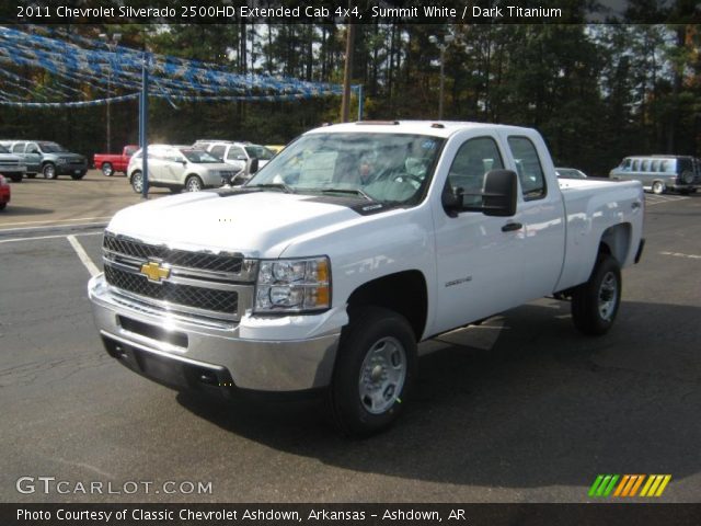 2011 Chevrolet Silverado 2500HD Extended Cab 4x4 in Summit White