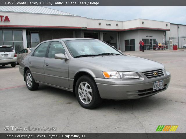 1997 Toyota Camry XLE V6 in Antique Sage Pearl