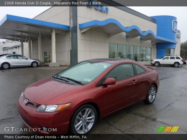 2008 Honda Civic Si Coupe in Habanero Red Pearl