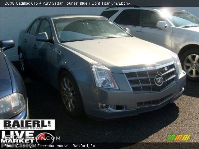 2008 Cadillac CTS 4 AWD Sedan in Sunset Blue