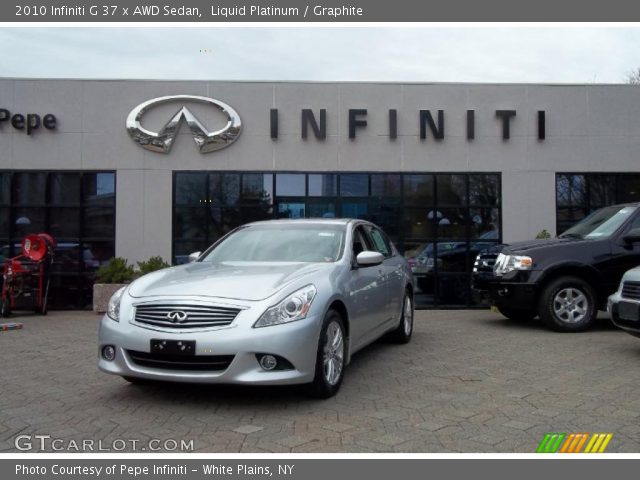 2010 Infiniti G 37 x AWD Sedan in Liquid Platinum