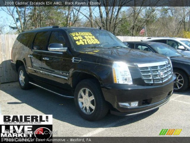 2008 Cadillac Escalade ESV AWD in Black Raven