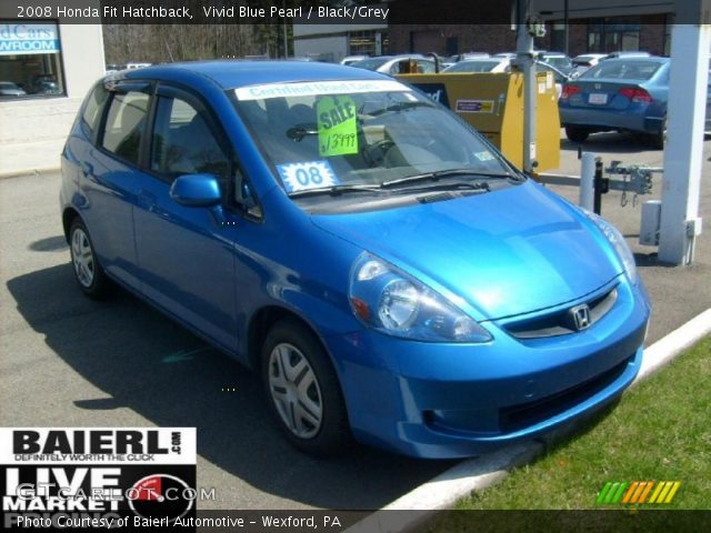2008 Honda Fit Hatchback in Vivid Blue Pearl