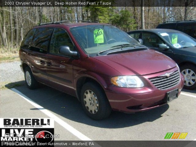 2003 Chrysler Voyager LX in Deep Molten Red Pearl