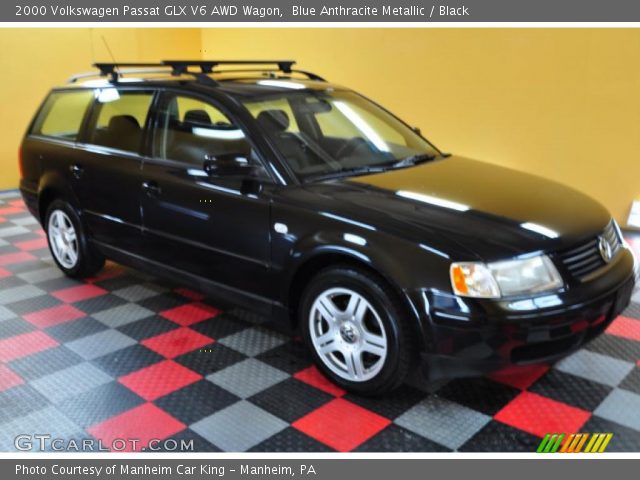 2000 Volkswagen Passat GLX V6 AWD Wagon in Blue Anthracite Metallic