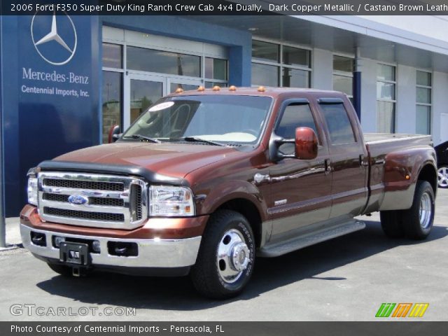 2006 Ford F350 Super Duty King Ranch Crew Cab 4x4 Dually in Dark Copper Metallic