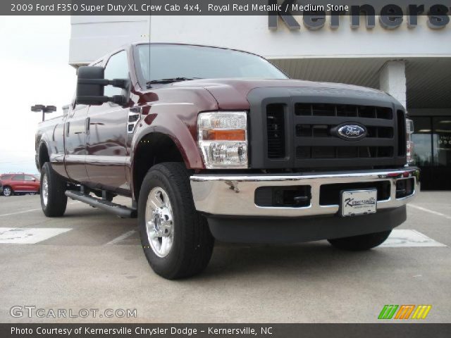 2009 Ford F350 Super Duty XL Crew Cab 4x4 in Royal Red Metallic