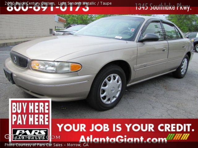 2000 Buick Century Custom in Light Sandrift Metallic