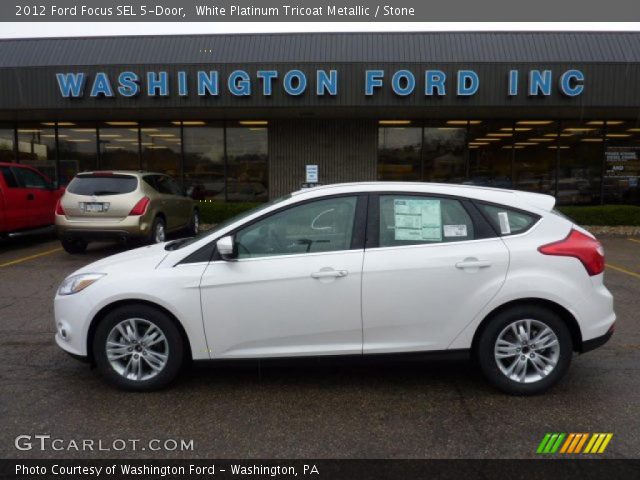 2012 Ford Focus SEL 5-Door in White Platinum Tricoat Metallic
