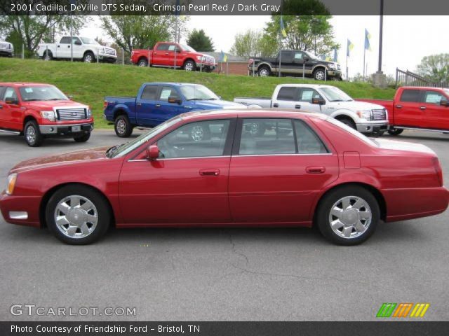 2001 Cadillac DeVille DTS Sedan in Crimson Pearl Red