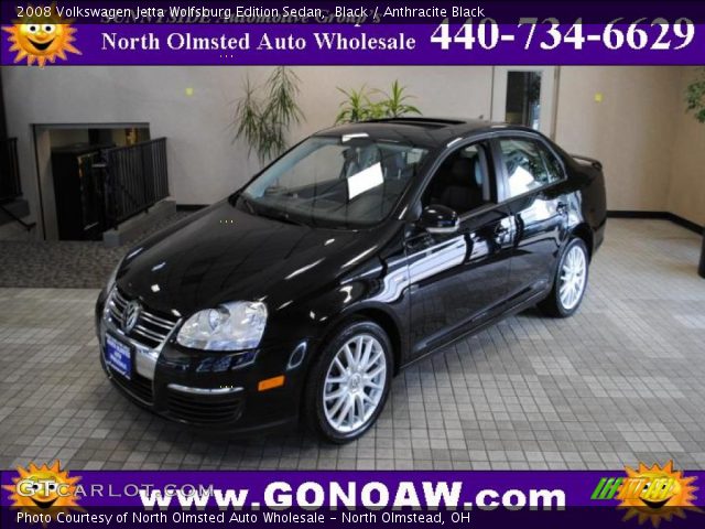 2008 Volkswagen Jetta Wolfsburg Edition Sedan in Black