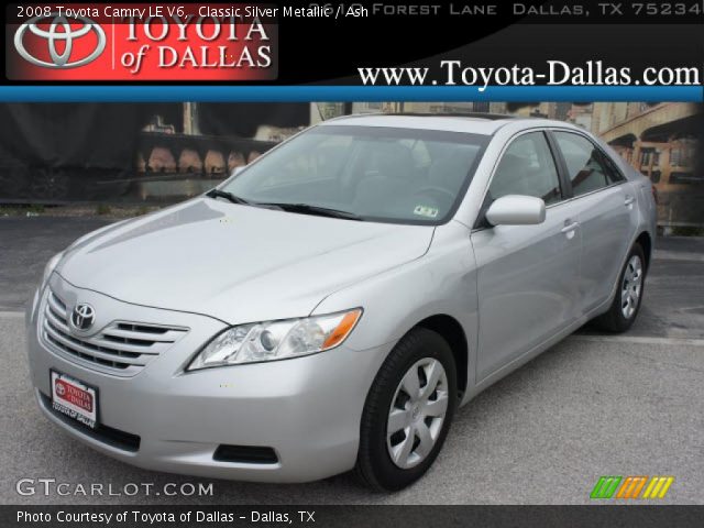 2008 Toyota Camry LE V6 in Classic Silver Metallic