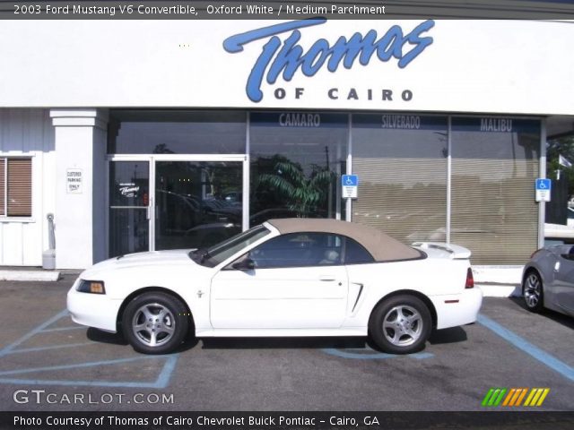 2003 Ford Mustang V6 Convertible in Oxford White
