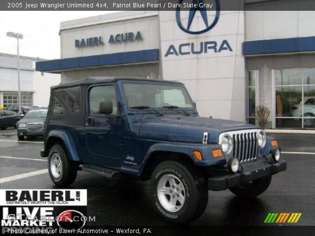 2005 Jeep Wrangler Unlimited 4x4 in Patriot Blue Pearl