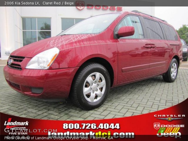 2006 Kia Sedona LX in Claret Red