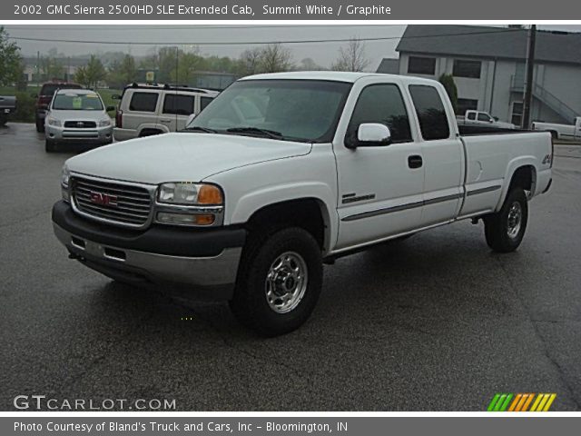 2002 GMC Sierra 2500HD SLE Extended Cab in Summit White