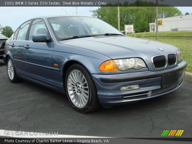 Steel Blue Metallic 2001 Bmw 3 Series 330i Sedan Grey