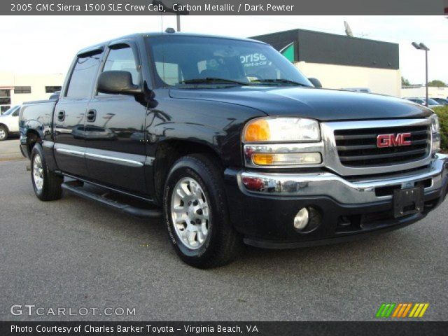 2005 GMC Sierra 1500 SLE Crew Cab in Carbon Metallic