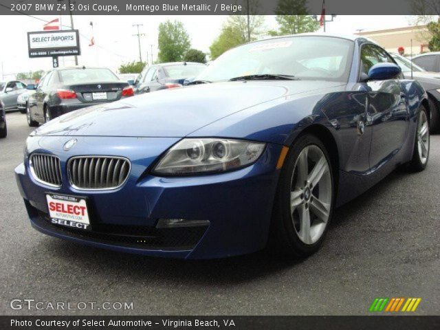 2007 BMW Z4 3.0si Coupe in Montego Blue Metallic