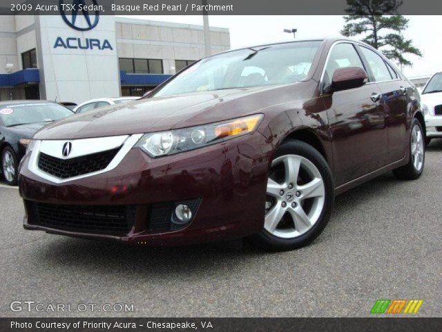 2009 Acura TSX Sedan in Basque Red Pearl