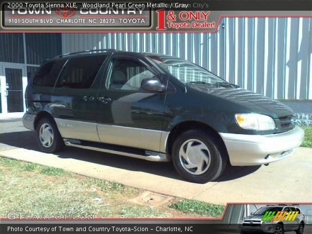 2000 Toyota Sienna XLE in Woodland Pearl Green Metallic