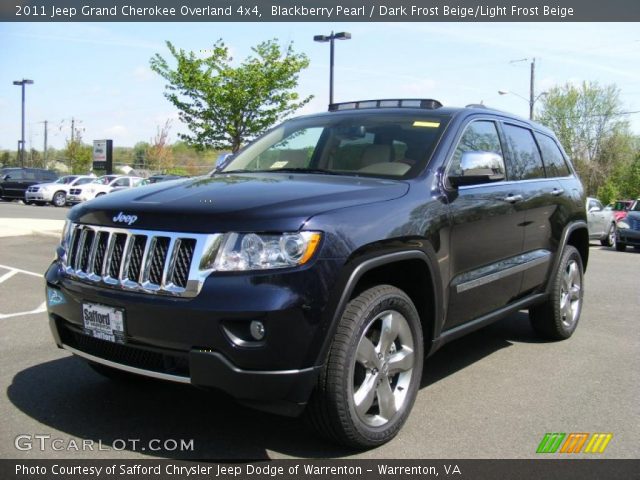 2011 Jeep Grand Cherokee Overland 4x4 in Blackberry Pearl