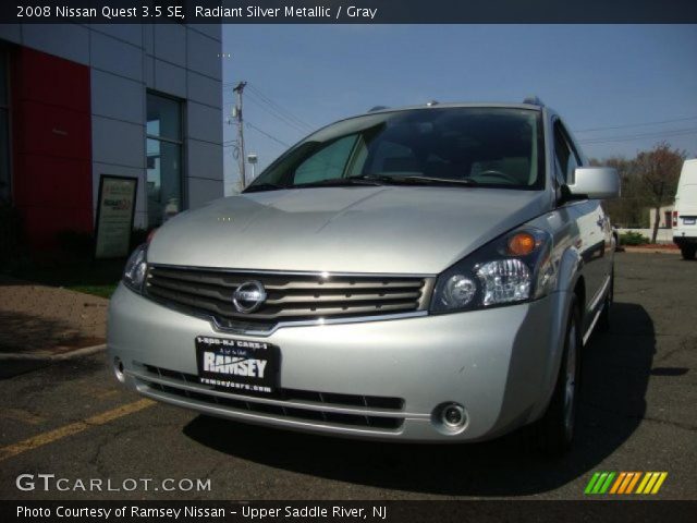 2008 Nissan Quest 3.5 SE in Radiant Silver Metallic