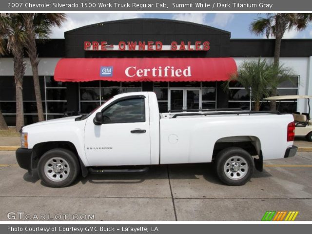 2007 Chevrolet Silverado 1500 Work Truck Regular Cab in Summit White