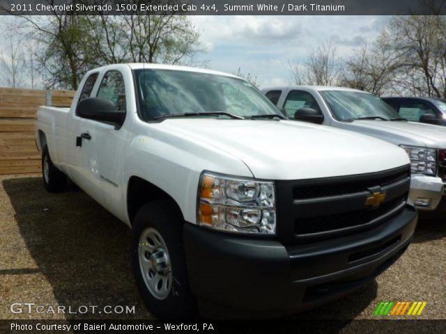 2011 Chevrolet Silverado 1500 Extended Cab 4x4 in Summit White