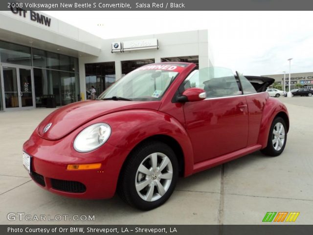 2008 Volkswagen New Beetle S Convertible in Salsa Red