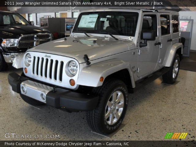 2011 Jeep Wrangler Unlimited Sahara 70th Anniversary 4x4 in Bright Silver Metallic