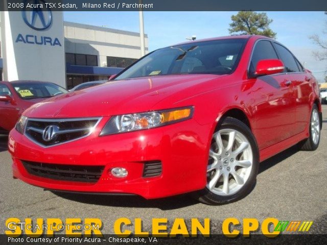2008 Acura TSX Sedan in Milano Red