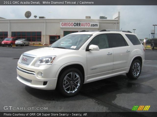 2011 GMC Acadia Denali in White Diamond Tintcoat