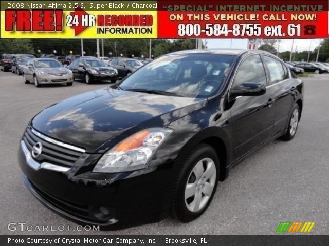 2008 Nissan Altima 2.5 S in Super Black