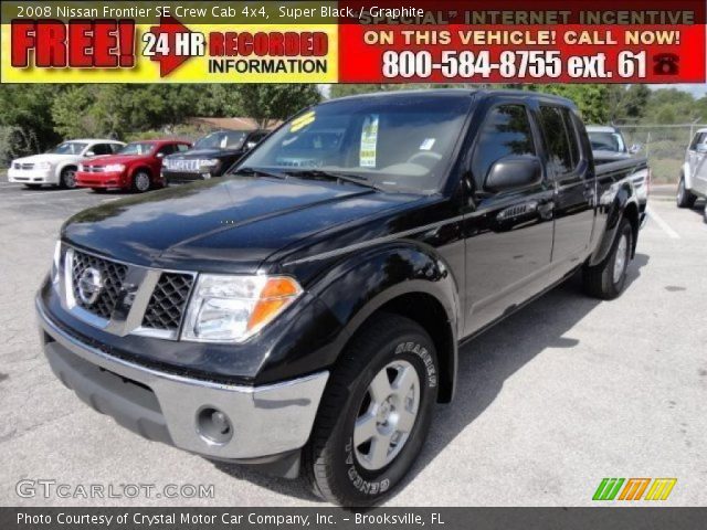 2008 Nissan Frontier SE Crew Cab 4x4 in Super Black
