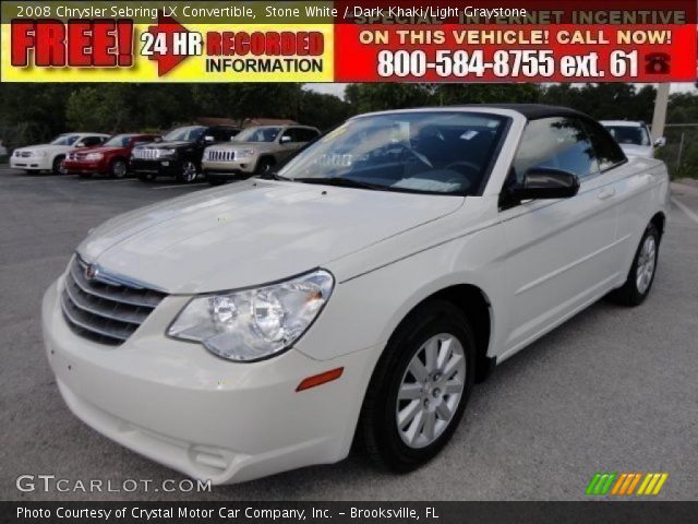 2008 Chrysler Sebring LX Convertible in Stone White