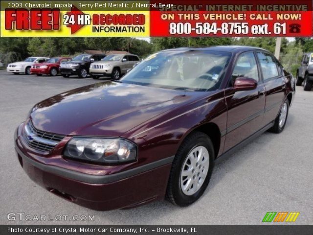 2003 Chevrolet Impala  in Berry Red Metallic