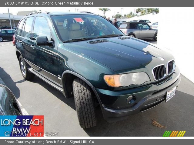 2003 BMW X5 3.0i in Oxford Green Metallic