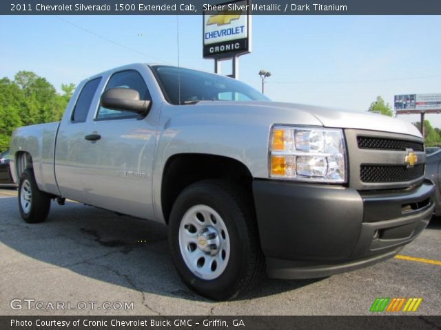 2011 Chevrolet Silverado 1500 Extended Cab in Sheer Silver Metallic